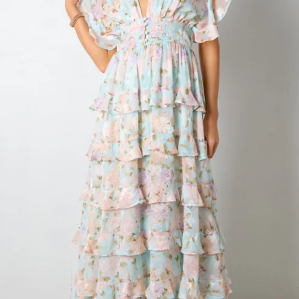 Storia Pastel Floral Maxi Dress